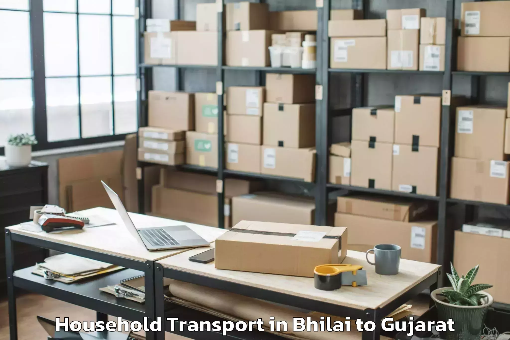 Hassle-Free Bhilai to Bhavnagar Airport Bhu Household Transport